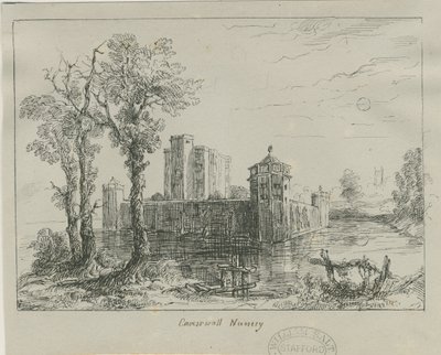 Castillo de Caverswall: boceto a tinta, s.d. [?siglo XIX] de Unbekannt