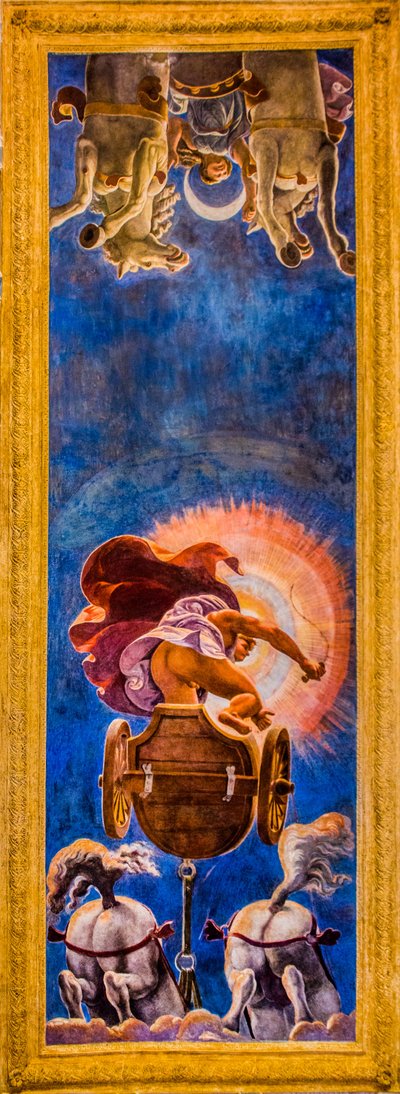 Pintura del techo de la Cámara del Sol y la Luna, Francesco Primaticcio de Unbekannter Künstler