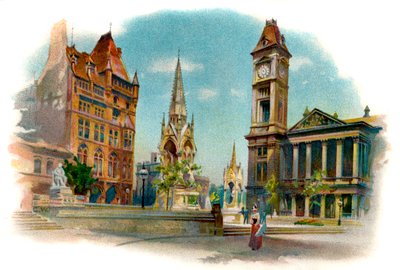 Plaza Chamberlain, Birmingham de Unbekannter Künstler