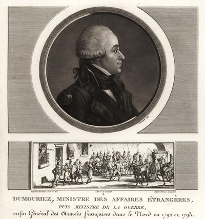 Charles-Francois du Perier Dumouriez, general francés durante las Guerras Revolucionarias Francesas de Unbekannt