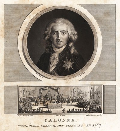 Charles Alexandre de Calonne, Controlador General de Finanzas de Unbekannt