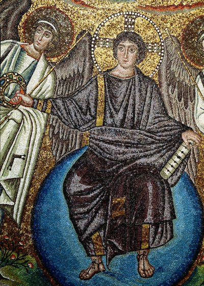 Cristo y ángeles (detalle) de Unbekannt