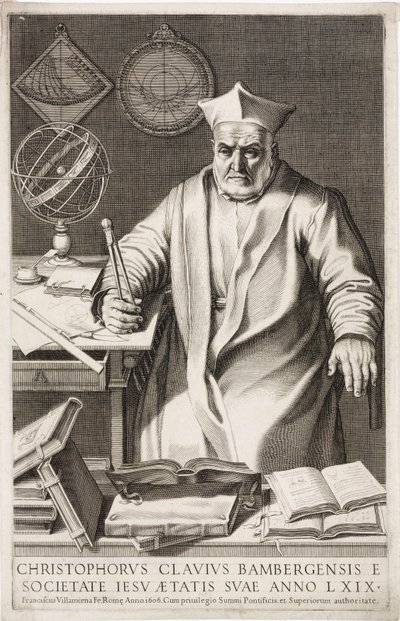 Christopher Clavius, sacerdote jesuita y matemático alemán de Unbekannt