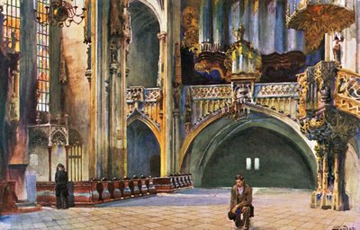 Iglesia de San Esteban, Viena, finales del siglo XIX/XX (tarjeta postal) de Unbekannter Künstler