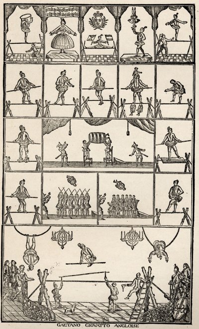 Circo y equilibrismo de Unbekannter Künstler