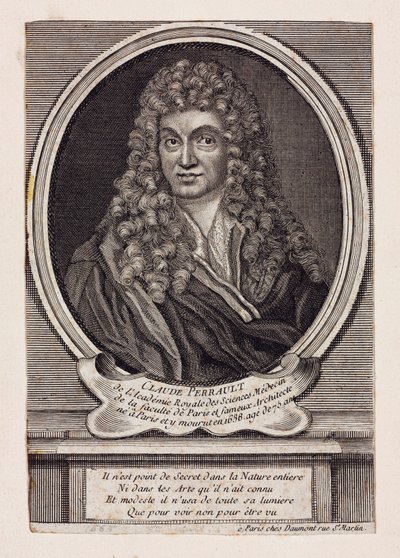 Claude Perrault, arquitecto, científico y médico francés, c.1660s de Unbekannt