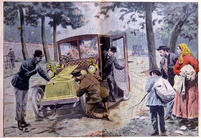 Avería del coche Clemenceau en el sur de Francia de Unbekannter Künstler