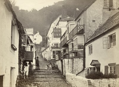 Clovelly, Torridge, Devon, Reino Unido (fotografía en blanco y negro) de Unbekannter Künstler