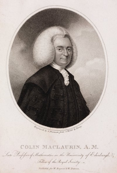 Colin MacLaurin, matemático y físico escocés, c.1740s de Unbekannt