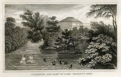 Coliseo y lago, Parque del Regente de Unbekannt