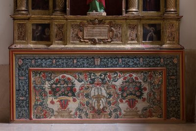 Iglesia colegiata. Interior. Nave norte. Altar (San José). Antependium. Óleo sobre madera. Siglo XVIII de Unbekannt