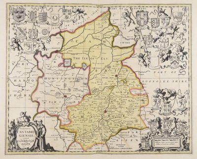 Comitatis Cantabrigiensis vernacule Comarca de Cambridge de Unbekannter Künstler