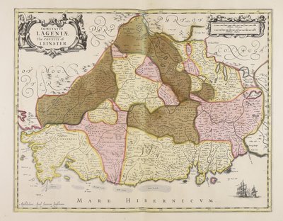 Comitatus Lageniae  El condado de Leinster de Unbekannter Künstler