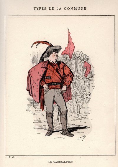 Comuna de París: traje de LE GARIBALDIEN en 