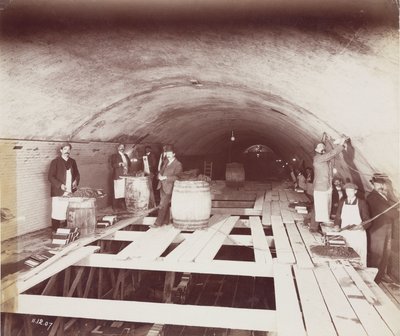 Construcción, Túneles Construcción del túnel de Rotherhithe, Londres de Unbekannt