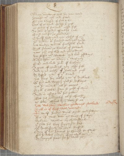 Copia de la Crónica de Andrew of Wyntoun, Fol 319 verso, c.1550 de Unbekannt