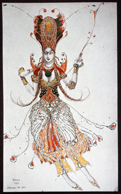 Vestuario para el ballet El pájaro de fuego de Unbekannter Künstler