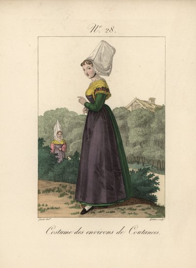 Trajes de la región de Coutances de Unbekannter Künstler