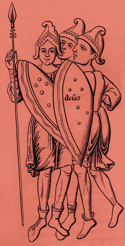 Trajes de soldados romanos, siglos VI-XII de Unbekannter Künstler