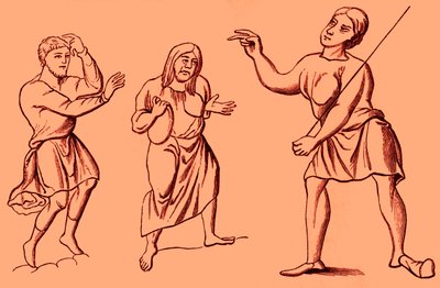 Trajes de esclavos o siervos, siglos VI-XII de Unbekannter Künstler