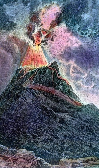 Cotopaxi volcano in Ecuador de Unbekannter Künstler