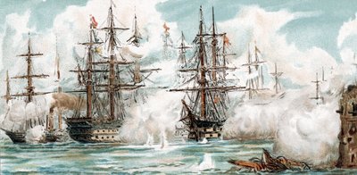 Guerra de Crimea - Bombardeo de Sebastopol de Unbekannter Künstler