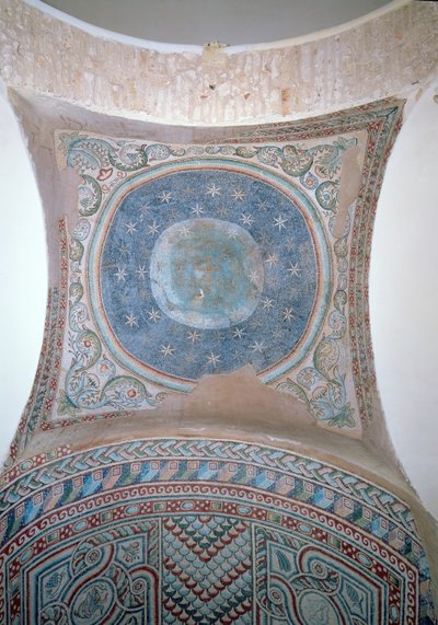 Cruz contra el cielo nocturno, decoración de la cúpula, siglo V de Unbekannt