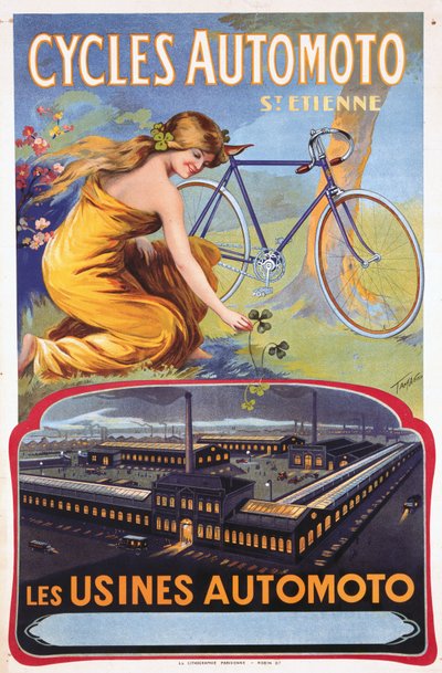Ciclos Automoto St Etienne - Las fábricas Automoto, c 1914 de Unbekannt