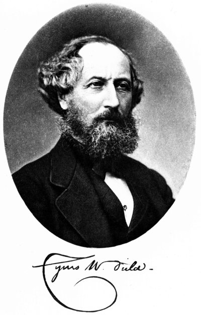 Cyrus W Field, financiero y empresario estadounidense, c 1875 de Unbekannt