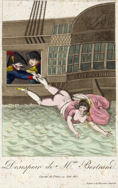 DESPERACIÓN DE LA SRA. BERTRAND 1815 (grabado) de Unbekannter Künstler