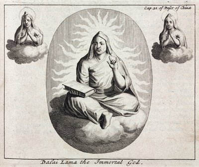 Dalai Lama el Dios Inmortal, c. 1700 de Unbekannt