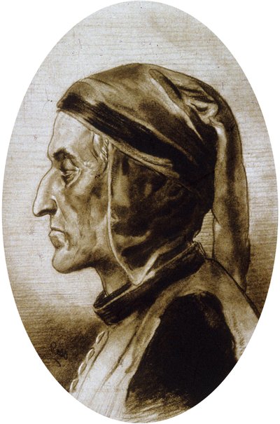 Dante Alighieri (dibujo) de Unbekannter Künstler