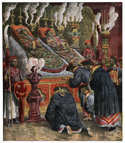 Muerte de Cixi y Guangxu de Unbekannter Künstler