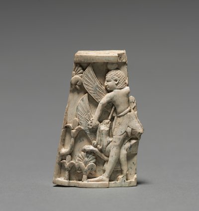 Placa decorativa: Hombre y grifo en combate, 900-800 a.C. de Unbekannt