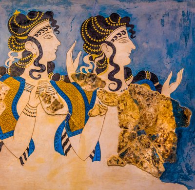 Detalle, fresco de los tres (foto) de Unbekannter Künstler