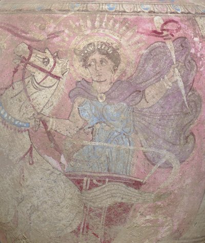 (detalle) de una oinochoe de cerámica policromada de Canosa, Apulia, c. principios del siglo III a.C. de Unbekannt