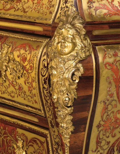 (detalle) de una cómoda de marquetería Regencia Boulle, siglo XVIII - XIX de Unbekannt