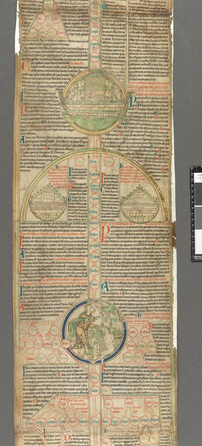 Detalle de un redondel de Pedro de Poitiers, Compendium historiae in genealogia Christi (Pergamino) de Unbekannter Künstler