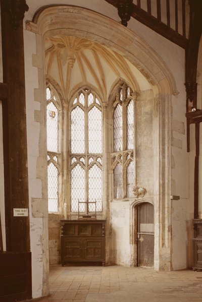 Detalle de una ventana en el Gran Salón, Gainsborough Old Hall, Lincolnshire de Unbekannt