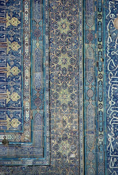 Detalle de la decoración del arco, Palacio de Ak-Sarai (Palacio Blanco) finales del siglo XIV de Unbekannt