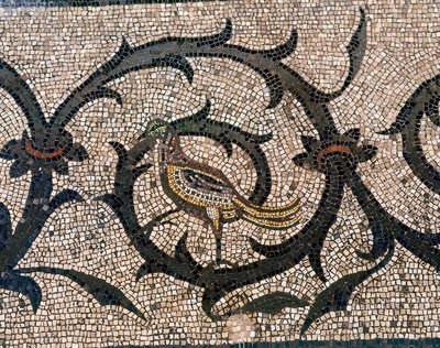 Detalle del piso de la Basílica cristiana temprana de Aquileia, Udine de Unbekannt