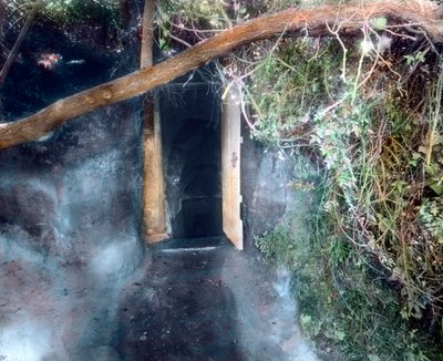 Gruta de los perros cerca de Nápoles - los perros se ahogan con dióxido de carbono y el hombre sobrevive de Unbekannter Künstler
