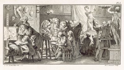 Clase de Dibujo, ilustración de 