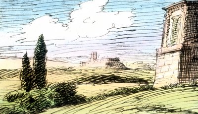 Dibujo de Goethe de Unbekannter Künstler