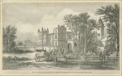 Drayton Bassett - "Drayton Manor": grabado en madera, s.f. [?siglo XIX] de Unbekannt