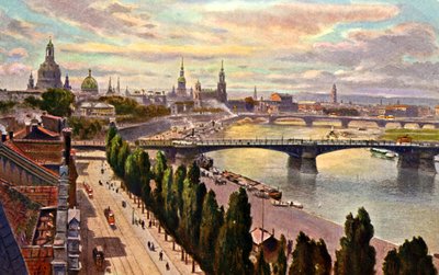 Dresde Vista de la ciudad de Unbekannter Künstler
