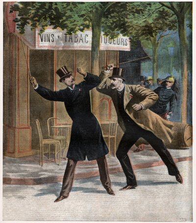 asunto Dreyfus. Pelea entre el comandante Eszterhazy y la Sra. Picquart de Leopold Blonder