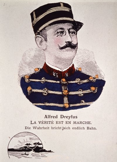 Asunto Dreyfus : la verdad corre, principios del siglo XX (grabado) de Unbekannter Künstler