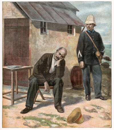 Caso Dreyfus. 1896 (grabado) de Unbekannter Künstler