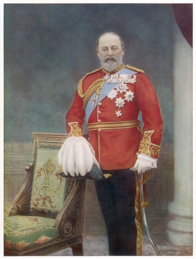 Eduardo VII (1841-1910) Rey de Inglaterra en 1901-1910, foto de Downey de Unbekannter Künstler